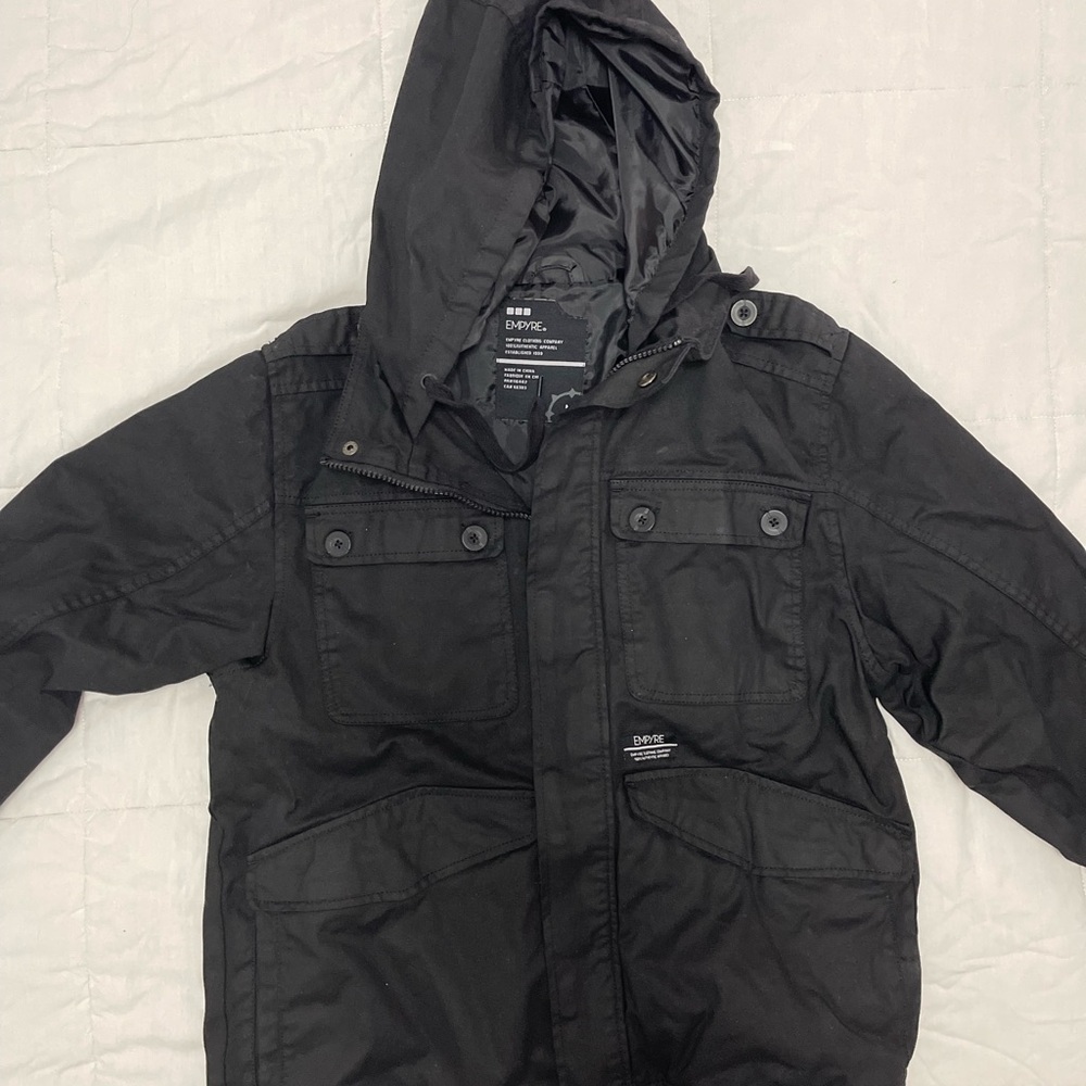 Black Hooded Jacket